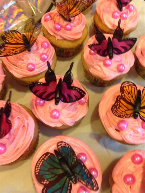 Butterfly Cupcakes At My Sister Baby Shower Butterfly Cupcakes