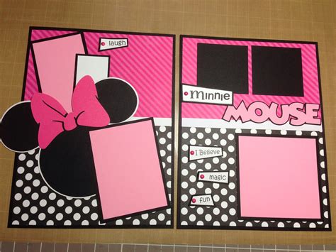 Scrap Obsessed Minnie Mouse Layout
