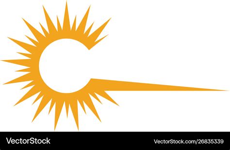 Sun Logo Royalty Free Vector Image Vectorstock