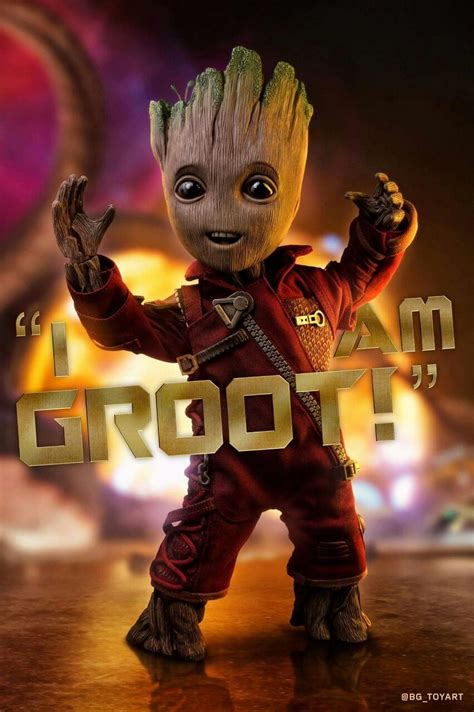 Baby Groot Guardians Galaxy Large Poster Art Print Giant A0 To A5 Small