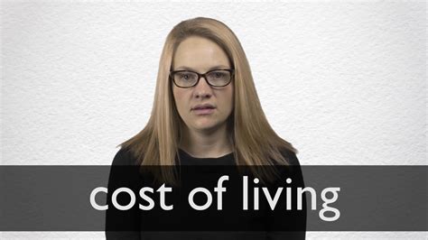 How To Pronounce Cost Of Living In British English Youtube