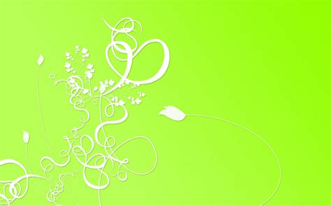 44 Lime Green And White Wallpaper