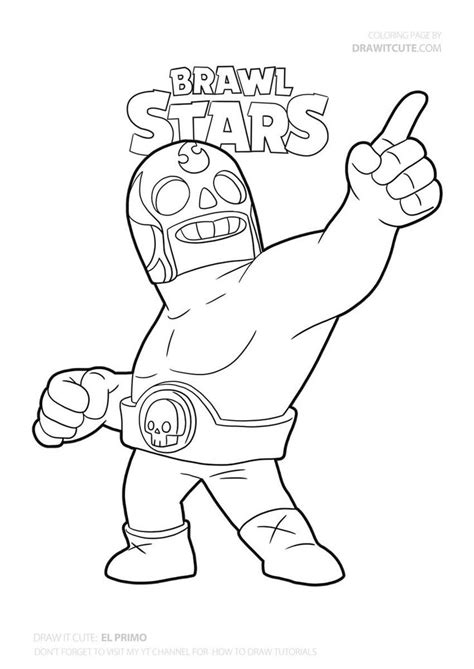 El primo is a rare brawler who attacks with his fists, dealing major damage to enemies whom he gets close enough to. El Primo #brawlstars #coloringpages #fanart #drawitcute ...