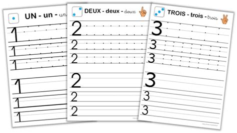 Écriture Des Chiffres De 1 à 10 Fiches Dentrainement Le Blog De