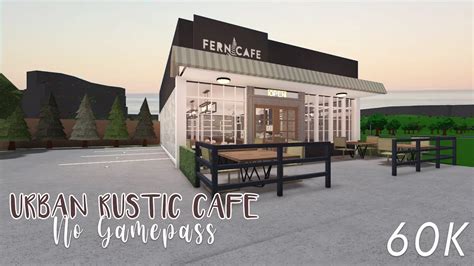 Urban Rustic Cafe No Gamepass Bloxburg Builds Youtube