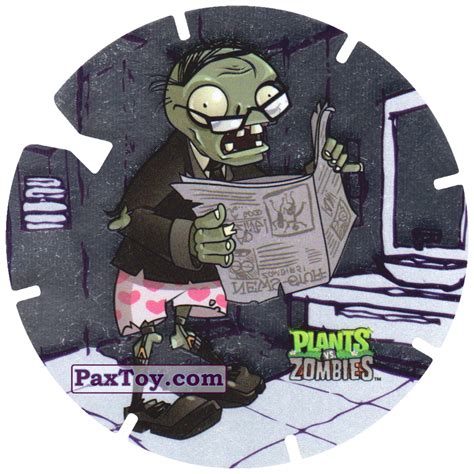 19 Newspaper Zombie Gamesa Plants Vs Zombies Tazos