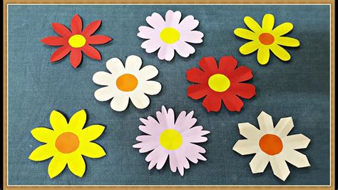 Easy Flower Paper สอนทำดอกไม้กระดาษง่ายๆ Meedee Diy ตัดกระดาษเป็น