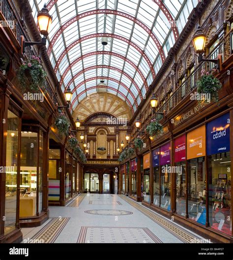 Central Arcade Shopping Centre Newcastle Gateshead England Stock