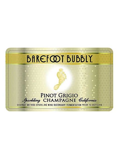 Barefoot Cellars Barefoot Bubbly Pinot Grigio Nv 750ml