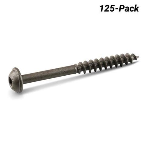Kreg Kr Smlc2x250 125 125 Pack 64mm 2 12 Hd Coarse Thread Pocket Screws