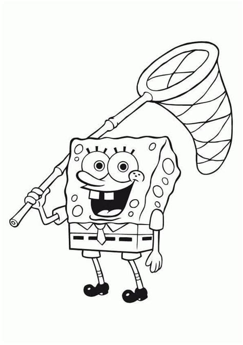 Spongebob And Rainbow Coloring Page Free Printable Coloring Pages For