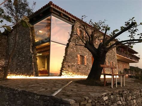 Mrizi I Zanave Agroturizëm Modern Stone Glass House8 Idesignarch Interior Design