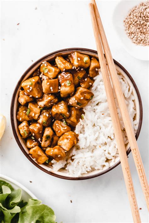 Sticky Teriyaki Tofu Rice Bowl — Damn Spicy