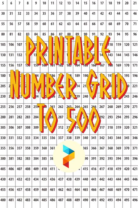 Numbers 1 500 Printable Printable Templates