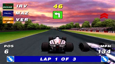 Formula One Arcade Gameplay Single Race Psxps Youtube