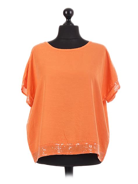 Wholesale Italian Sequinned Oversized Slouch Top