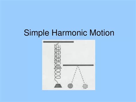 Ppt Simple Harmonic Motion Powerpoint Presentation Free Download