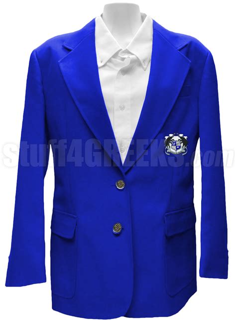 Delta Phi Beta Ladies Blazer Jacket With Crest Royal Blue