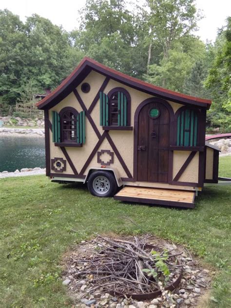 The Tudor Micro Cottage On Wheels Off Grid World