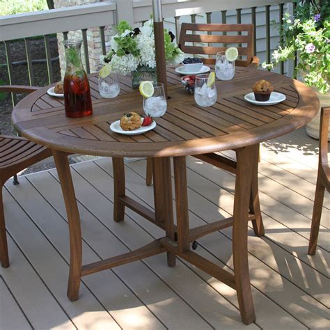 Outdoor Interiors Round Patio Dining Table From Round