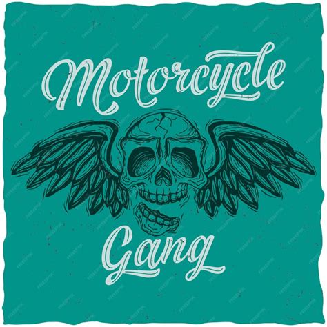 Free Vector Motorcycle Gang Poster