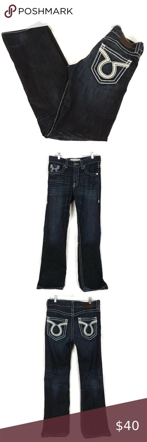 Big Star Pioneer Distressed Bootcut Western Jeans Western Jeans Big