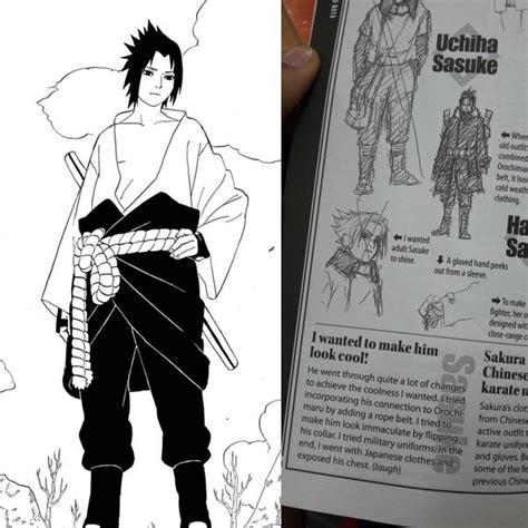 Masashi Kishimoto Revelou O Visual Original De Sasuke Para Naruto