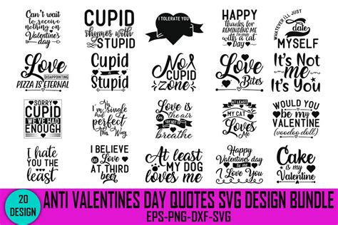 Anti Valentines Day Quotes Svg Design Bu Graphic By Rk Designer Creative Fabrica