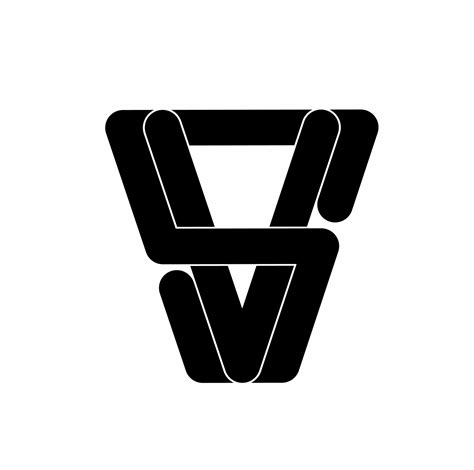 Sv Vs S V Monogram Logo Isolated On White Background 22211256 Vector