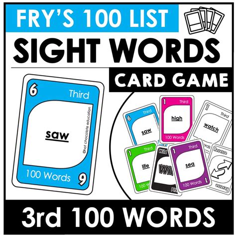 Frys First 300 Sight Words Card Game Bundle For 1st 3rd Grade