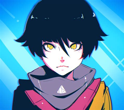 Safebooru 1girl Absurdres Black Hair Blue Background Faiz Azhar Highres Ilya Kuvshinov Style