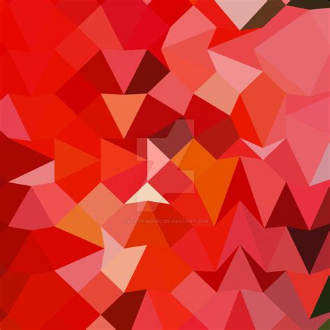 Candy Apple Red Abstract Low Polygon Background By Apatrimonio On