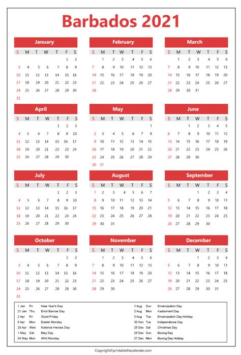 Calendar 2023 With Holidays Barbados Get Calendar 2023 Update