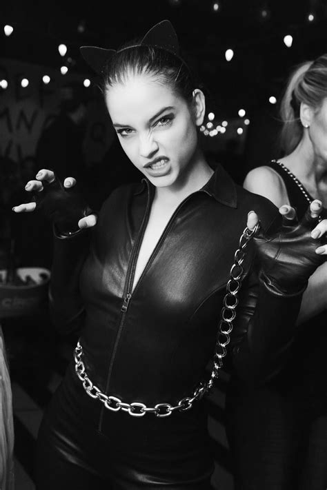 Lovely Ladies In Leather Barbara Palvin In A Leather Catsuit