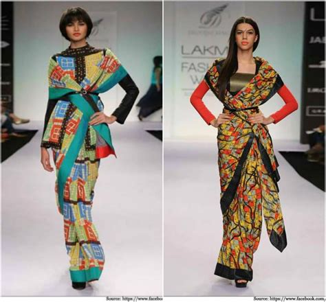 Shop online at fashion fusion! LFW Style Inspiration: 8 Funky Fusion Designer Saree ...