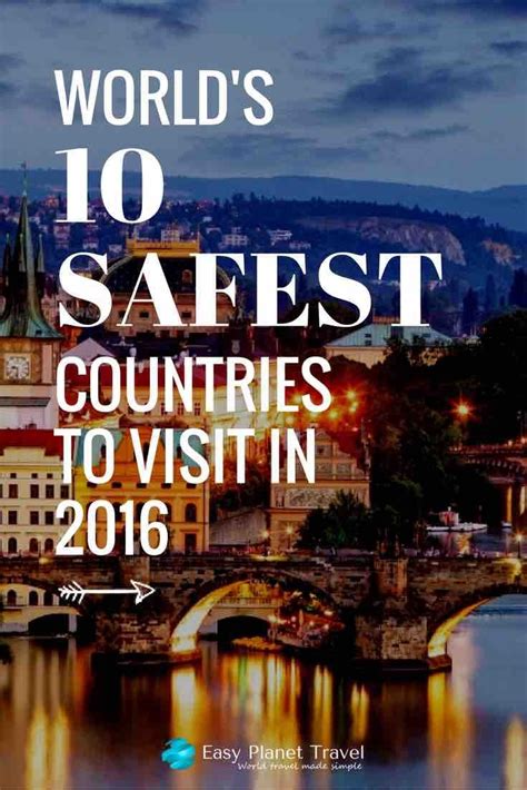 Worlds 10 Safest Countries To Visit In 2016 Countries To Visit