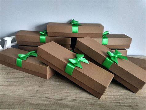 Set Of 10 Brown Boxes Elegant Box Cardboard Boxes With Lid Etsy