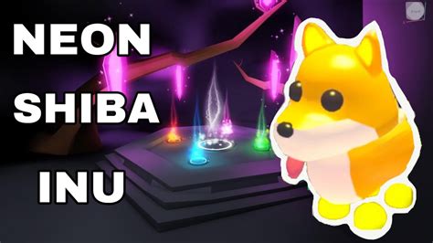 Making Neon Shiba Inu Roblox Adopt Me Youtube