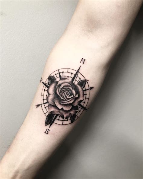 Compass Rose Tattoo Hand