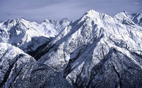 Snowy Rocky Mountains Wallpaper Nature Wallpapers 36084