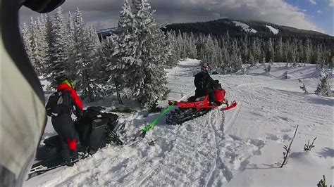 Snowmobiling From West Yellowstone To Mt Two Tops Youtube