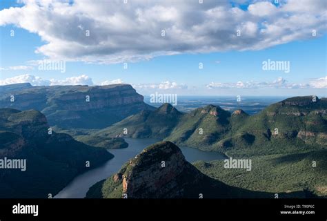 Panoramic View Of The Blyde River Canyon Also Known As The Motlatse