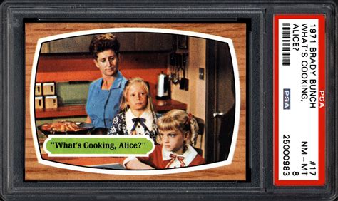 1971 Brady Bunch Whats Cooking Alice Psa Cardfacts®
