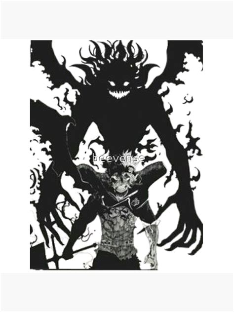 Black Clover Asta Demon Form Poster By Beevense Redbubble