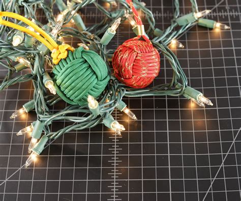 Paracord Christmas Tree Ball Ornament 11 Steps With