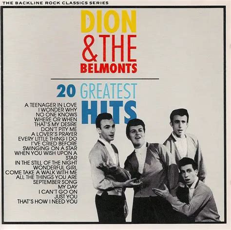 20 Greatest Hits De Dion And The Belmonts Cd Con Recordsale Ref3108449375