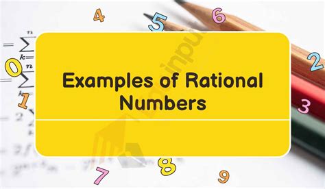 20 Examples Of Rational Numbers