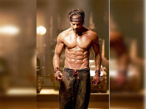 Shah Rukh Khan Posts A Video Of His Real Eight Pack Abs Hindi Movie News Times Of India