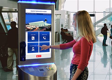 Airport Kiosk With Self Service Capabilities Advanced Kiosks