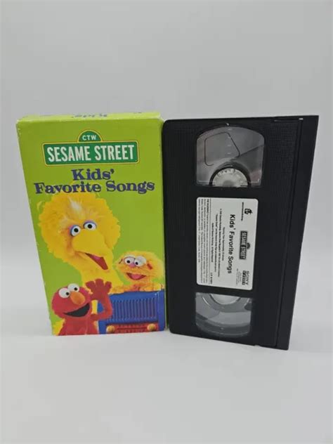Vhs Sesame Street Kids Favorite Songs Vhs 1999 £791 Picclick Uk
